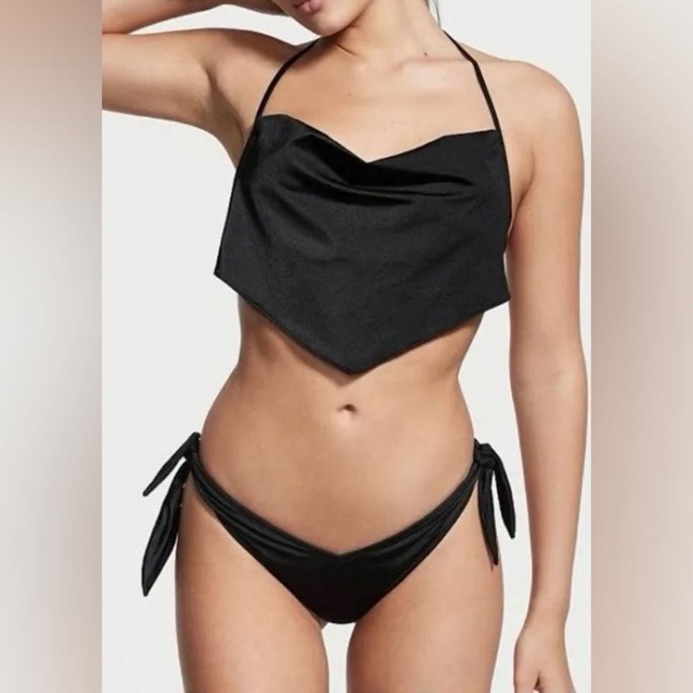 Tie-Neck Halter Bikini Top